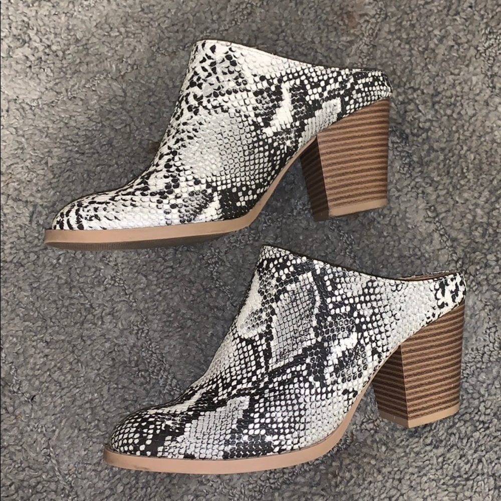 Snakeskin Booties